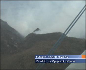 Крупный пожар на территории Прибайкальского национального парка