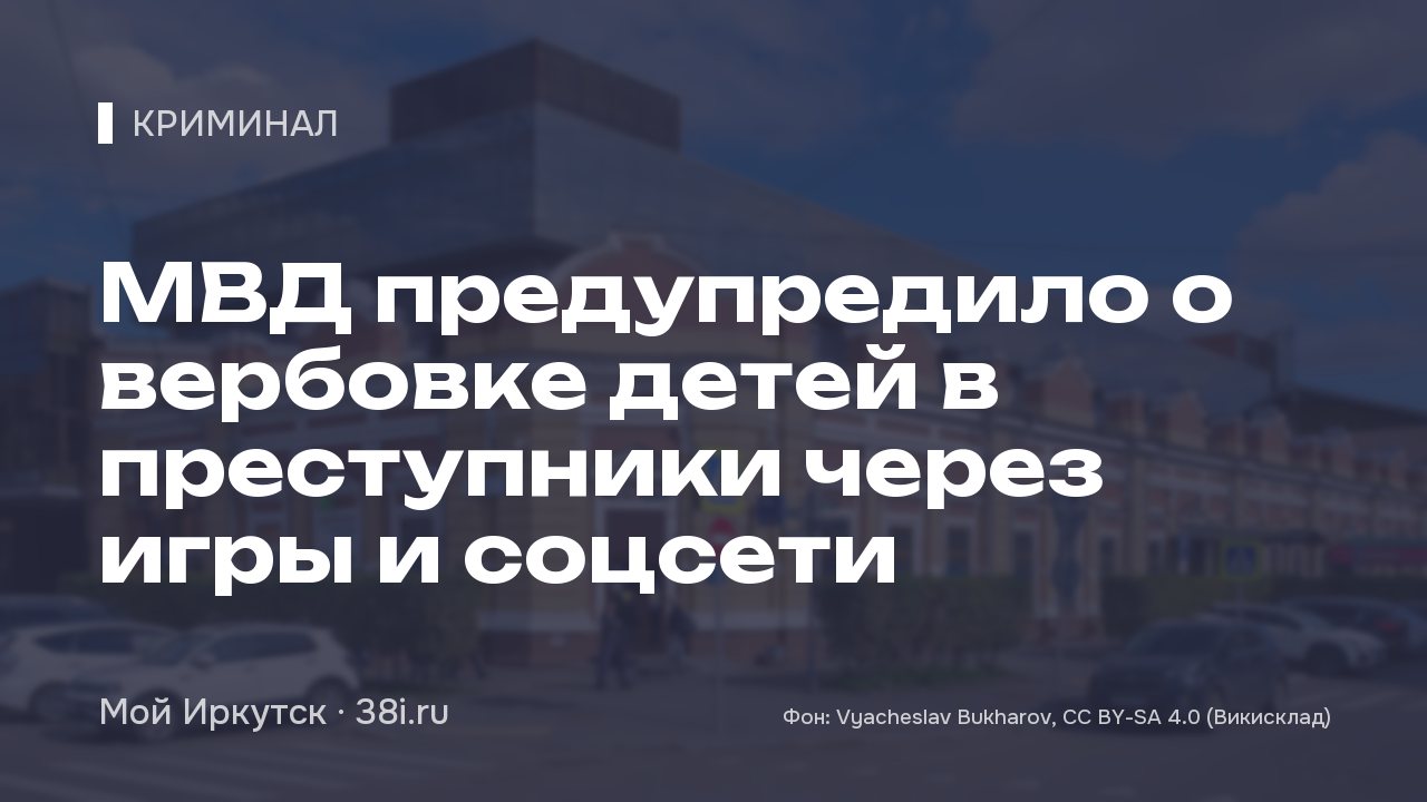 МВД предупредило о вербовке детей в преступники через игры и соцсети