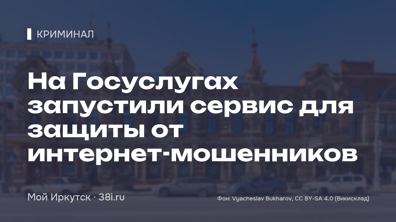На Госуслугах запустили сервис для защиты от интернет-мошенников