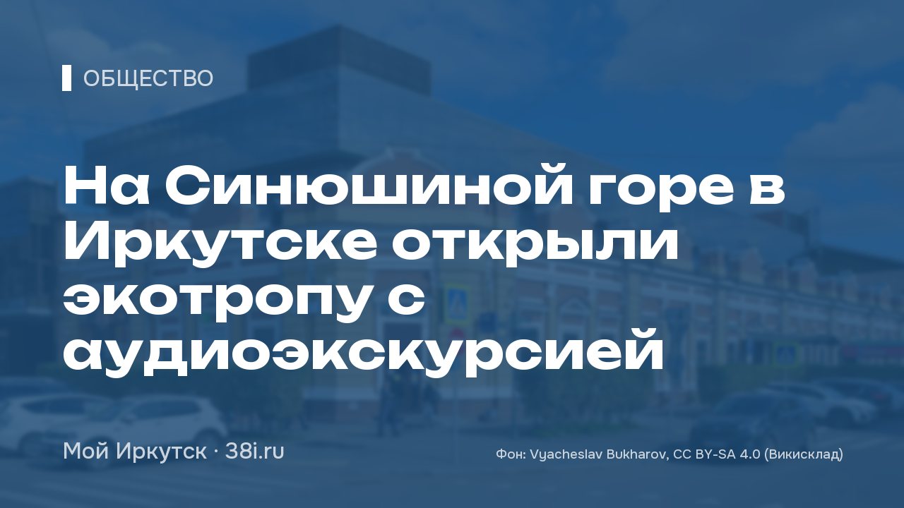 На Синюшиной горе в Иркутске открыли экотропу с аудиоэкскурсией