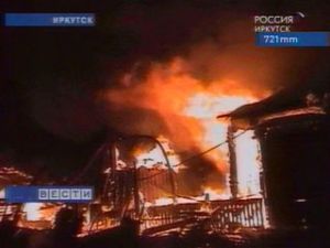 Пожар на станции Иркутск-Пассажирский