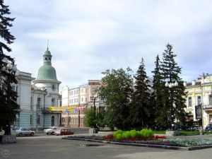 Сквер в Иркутске