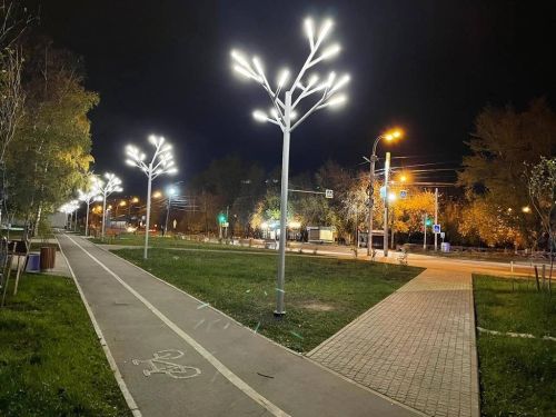 В Ново-Ленино благоустроили территорию в районе остановки «Школьная».